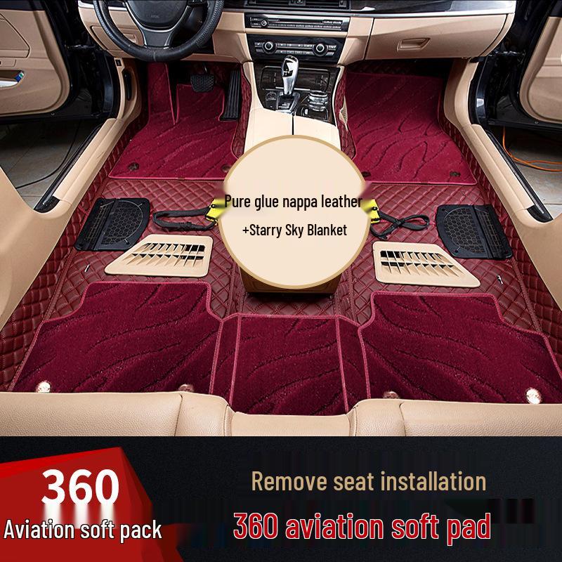 Compatible with Kaiyi Showjet Pro: 360° Aviation Soft Package Floor Mats, Easy Seat Installation & Disassembly
