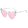 2025 Cross-Border Love UV400 Peach Heart Sunglasses - Glitter Crystal Sun Protection for Women