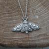 Death's-head Hawkmoth Pendant - Punk Butterfly Moth Jewelry
