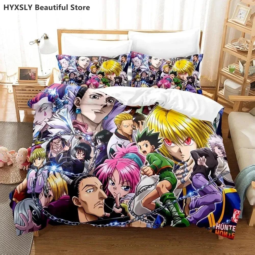 Comforter Hunter X Hunter 3D Bedding Set Japanese Anime Twin Queen King S Polyester For Boys Sets