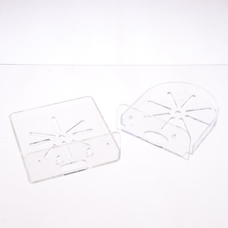 1 Set Mini Security Camera Baby Monitor Small Items Storage Support Holder Stand Acrylic Wall Mount Floating Shelf