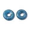2pcs/lot Big Hole Natural Stone Beads Round Tiger Eye Opal Agate Stone Pendant Beads For DIY Charms Necklace Earring Accessories