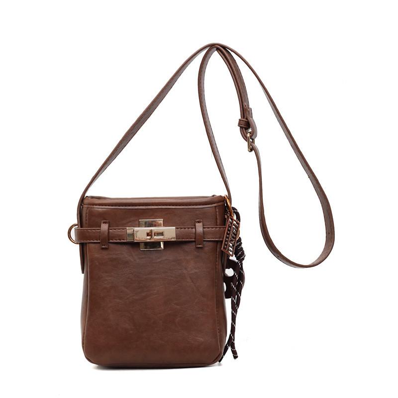 IELGY Ladies Messenger Bag Casual Portable Bucket Bag