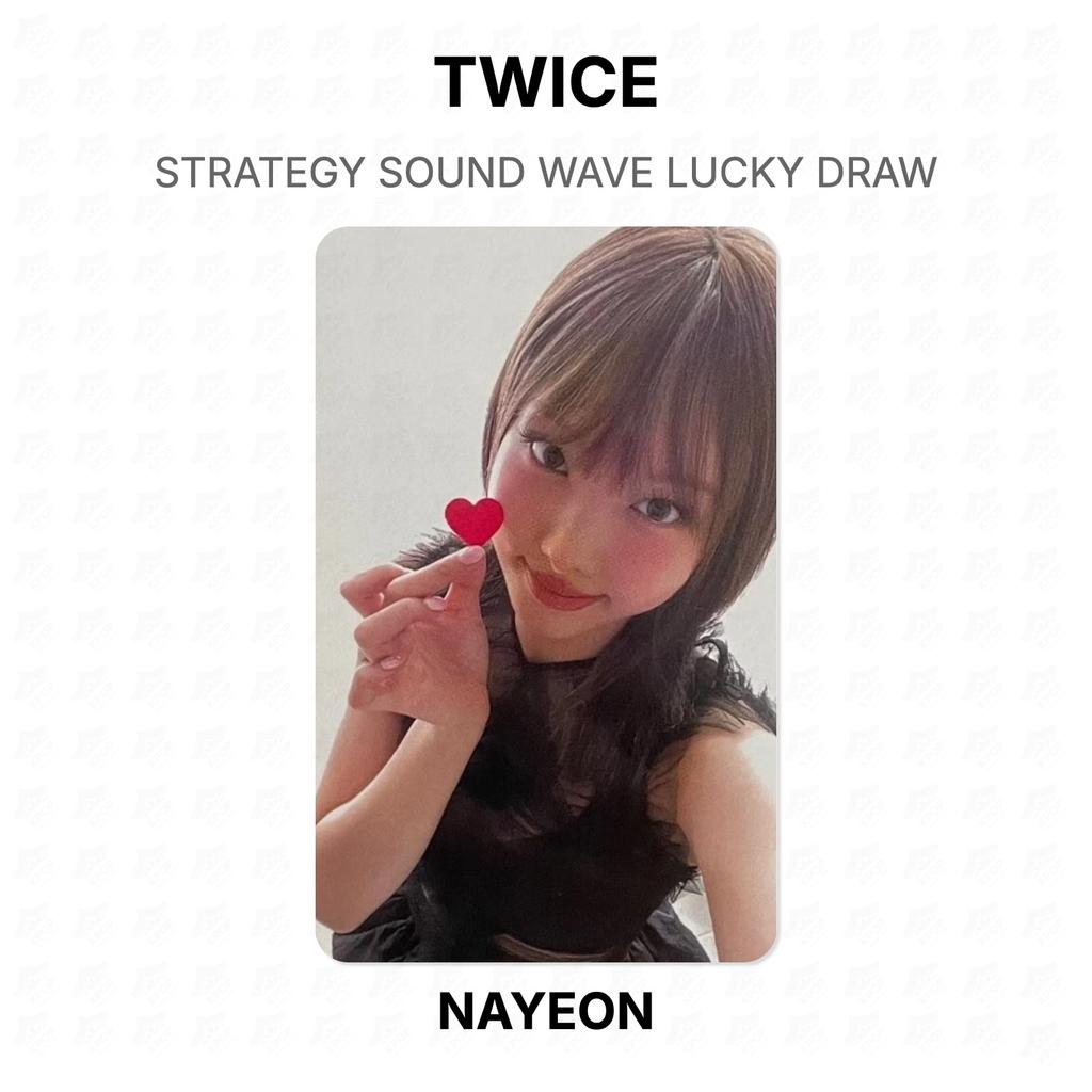 Twice STRATEGY ONDA SONORA SORTEIO OFICIAL Fotocarteira Oficial