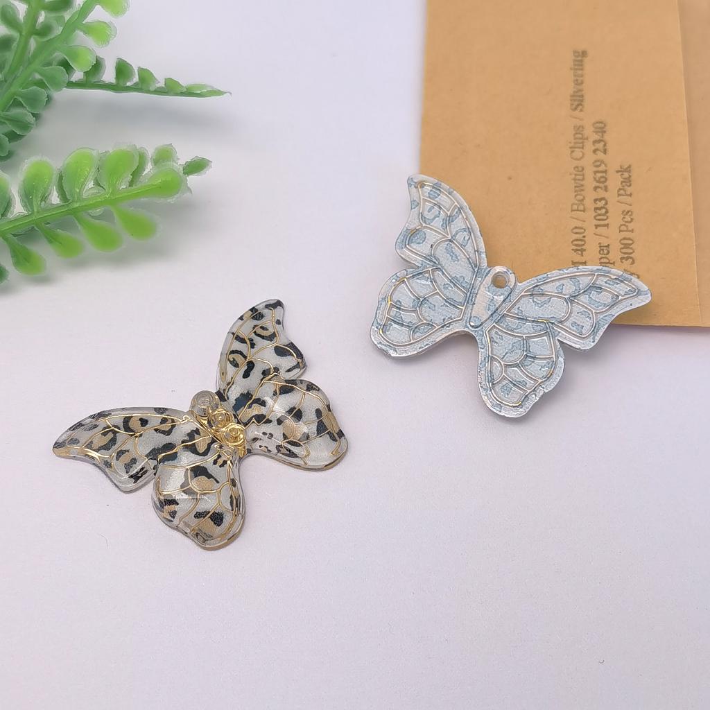 New Arrive 100Pcs Colorful Butterfly Flatback Resin Cabochons Embellishments for Hair Clips Scrapbooking Photo Frames Decoration