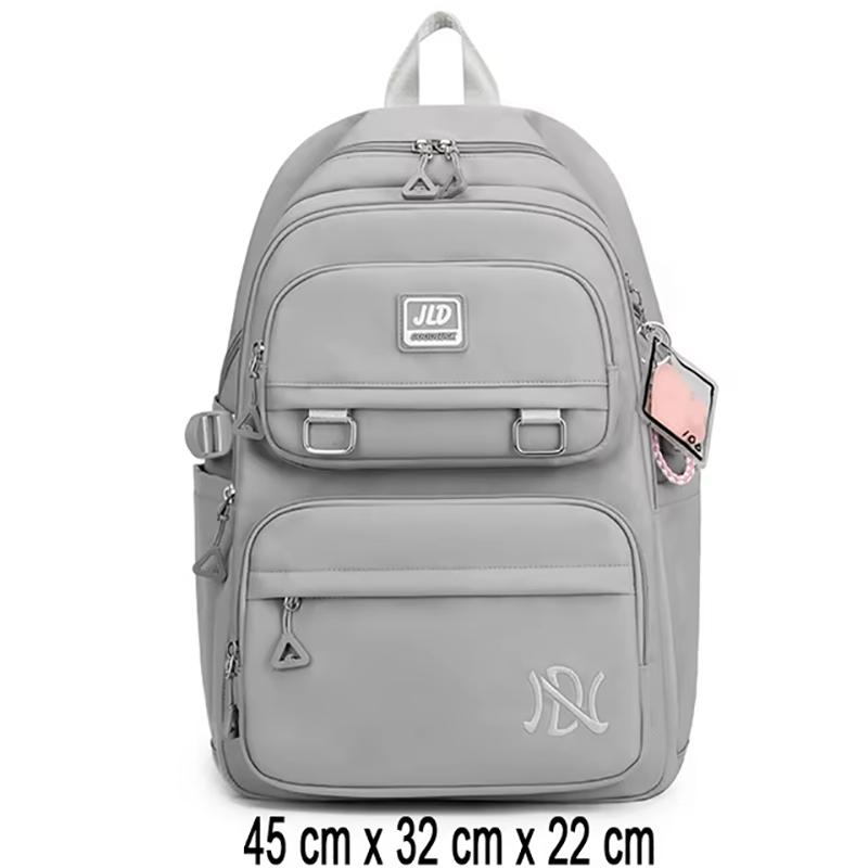 Student Backpack Nylon Waterproof Lightweight Multi-Compartment Backpack for Teen Girls