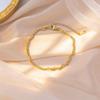 Elegant 18K Gold Titanium Steel Bracelets: European & American Fashion, Non-fading, Women's Versatile Personality Hand Jewelry