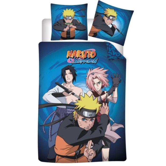 Parure de couette 140 x 200 Naruto Shippuden Microfibre / 100% Polyester