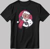 Santa Claus Figure Short Sleeve White-Black Men's / Women's T-Shirt U448