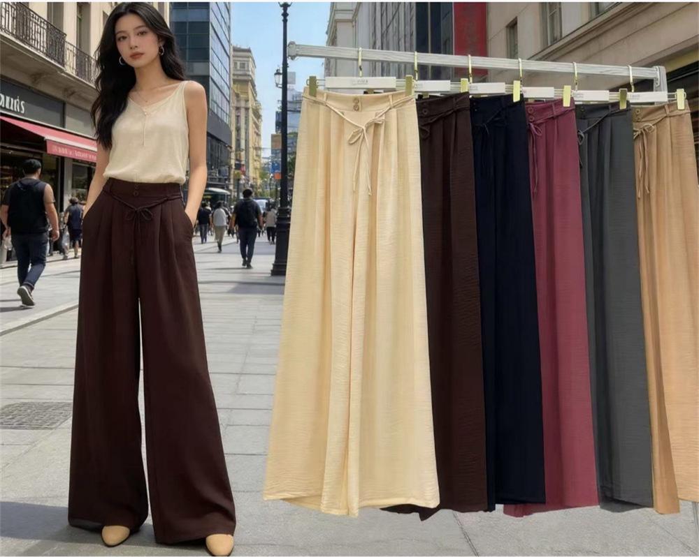 Women's High-Waisted Loose Wide-Leg Sweatpants - Spring/Summer 2026 Style