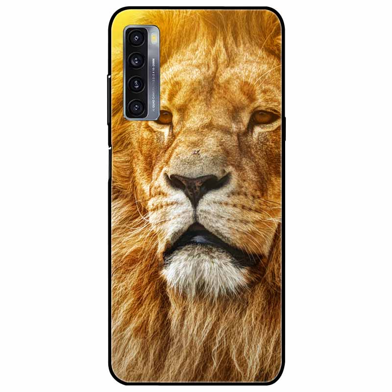 For TCL 20L Plus Case 20L+ Silicone Soft Shockproof TPU Back Cover for TCL 20S 20L Case Black Bumper Painted Funda TCL20S Capa