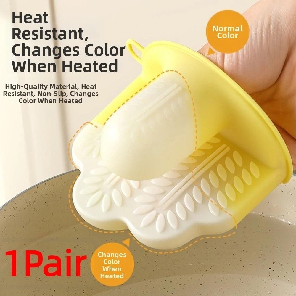 Kreative Silikon-Isolierhandschuhe Rutschfeste Küchen-Handklemmen Hitzebeständige Handschuhe Kochen