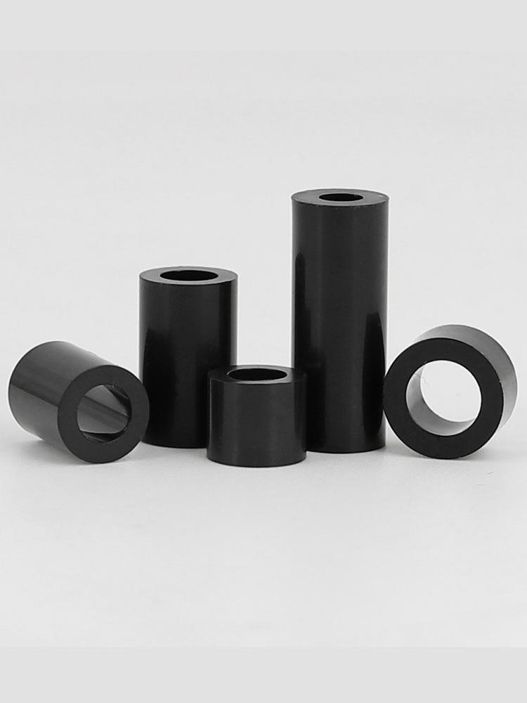 Schwarze Nylon-ABS-Gerade-Abstandshülse (M2 bis M12)