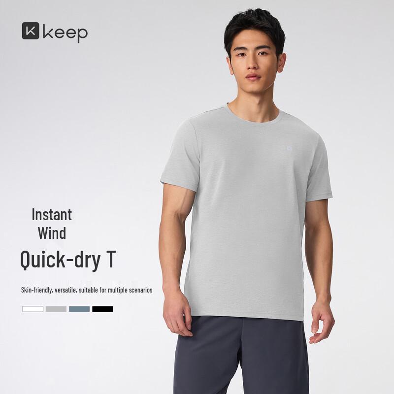 Keep Men's Quick-Dry Cotton-Feel Sports T-Shirt