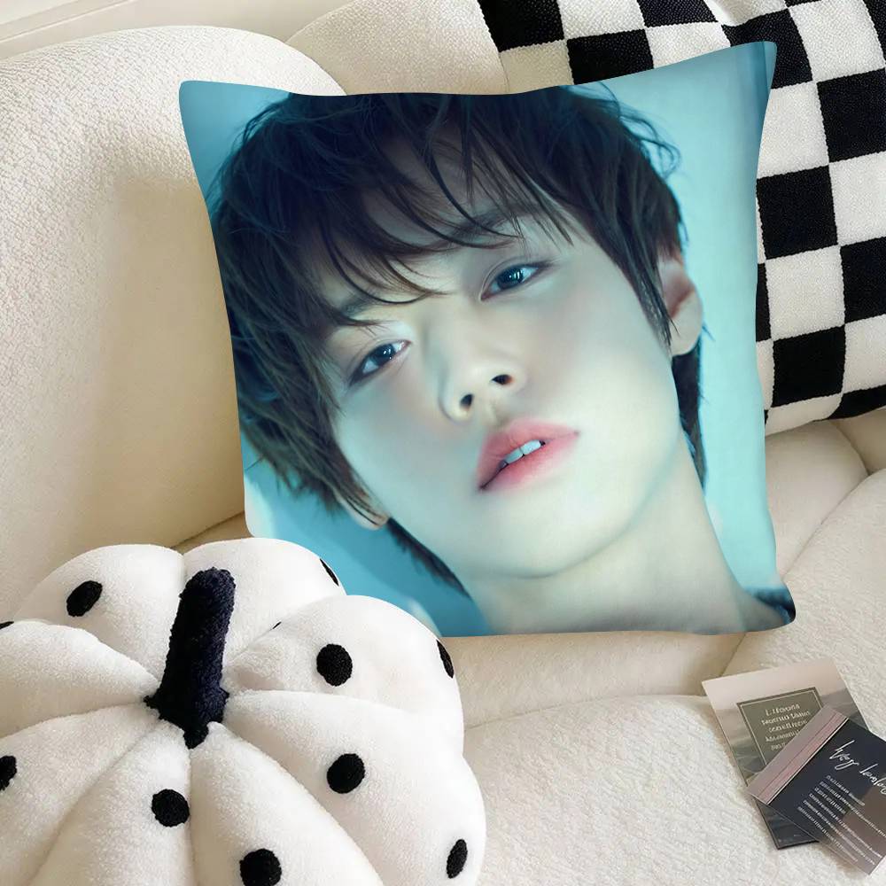 Park Jihoon K-pop Kissenbezug Mode Quadratischer Kissenbezug Schlafzimmer Sofa Raum Ins Dekoration Freizeit