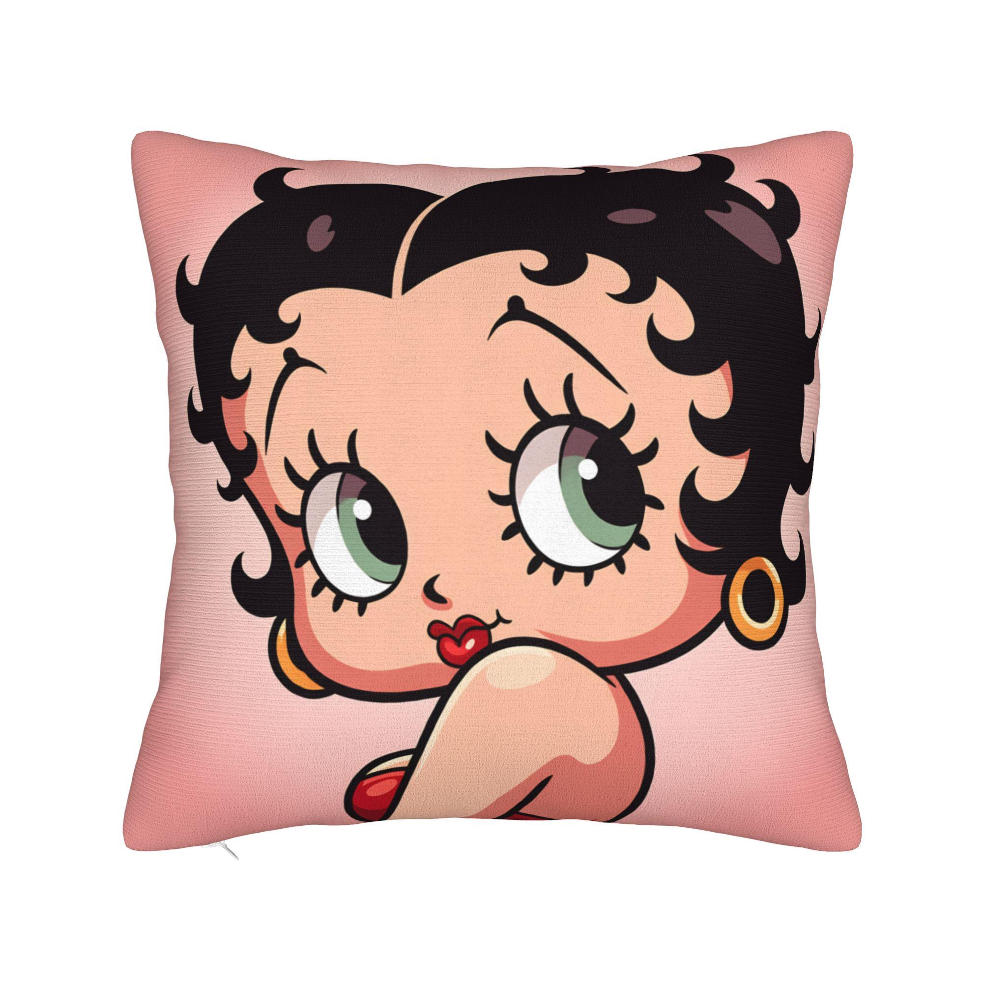 Pillow Cover B-Bettys Boops   Morden Pillow Case For Office Car Home Decor Pillowcases 12x12Inch