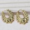 Stylish Waterproof Spikes Beads Fashion Hoop Earrings Fashionable Handmade Jewelry Trendy Women's Party Accessories