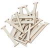 12Pcs Wooden Roman Numerals DIY Clock Numbers Wood Craft Hand Made Decorations 7CM