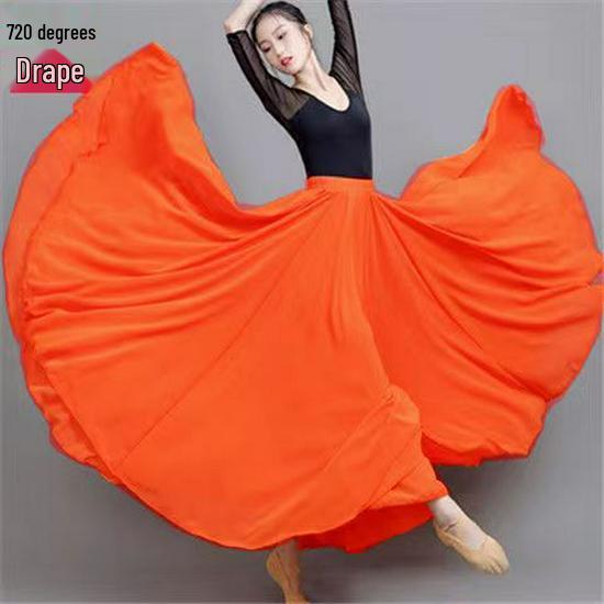 Agent 720 Scarlet Chiffon Classical Dance Skirt