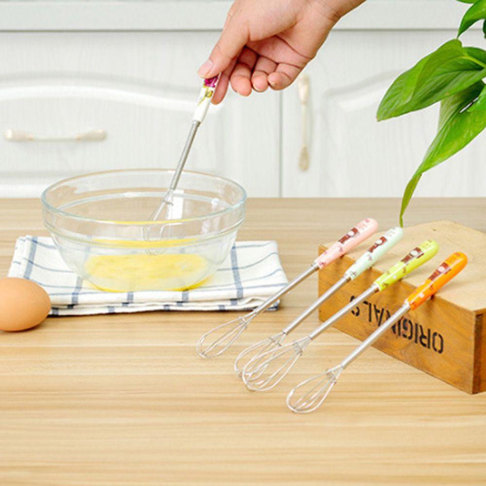 Cartoon Ceramic Handle Baking Tools Kitchen Accessories Egg Beater Stirring Whisk Blender Egg Mixer