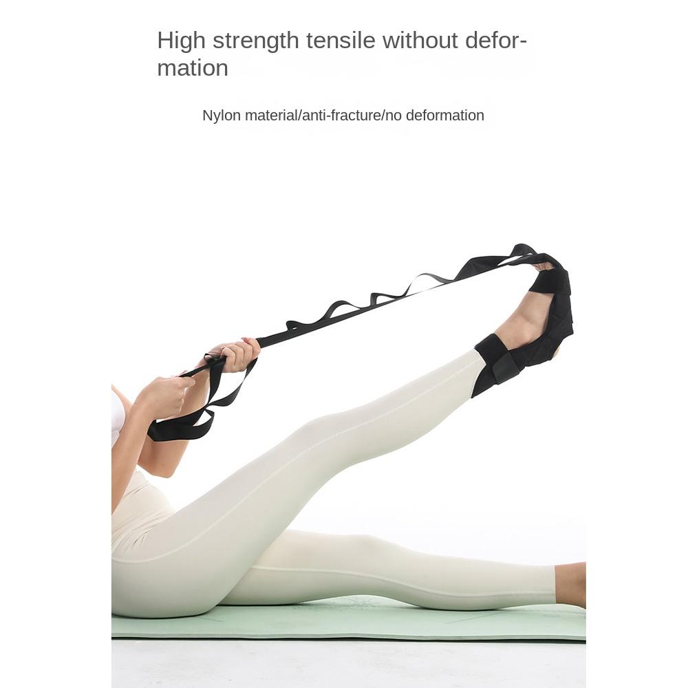 Ergonomiczna opaska do rozciągania jogi z 7 pętlami, ochrona kostki, pas do rozciągania więzadeł jogi, wygodna elastyczność, taśma do treningu stóp