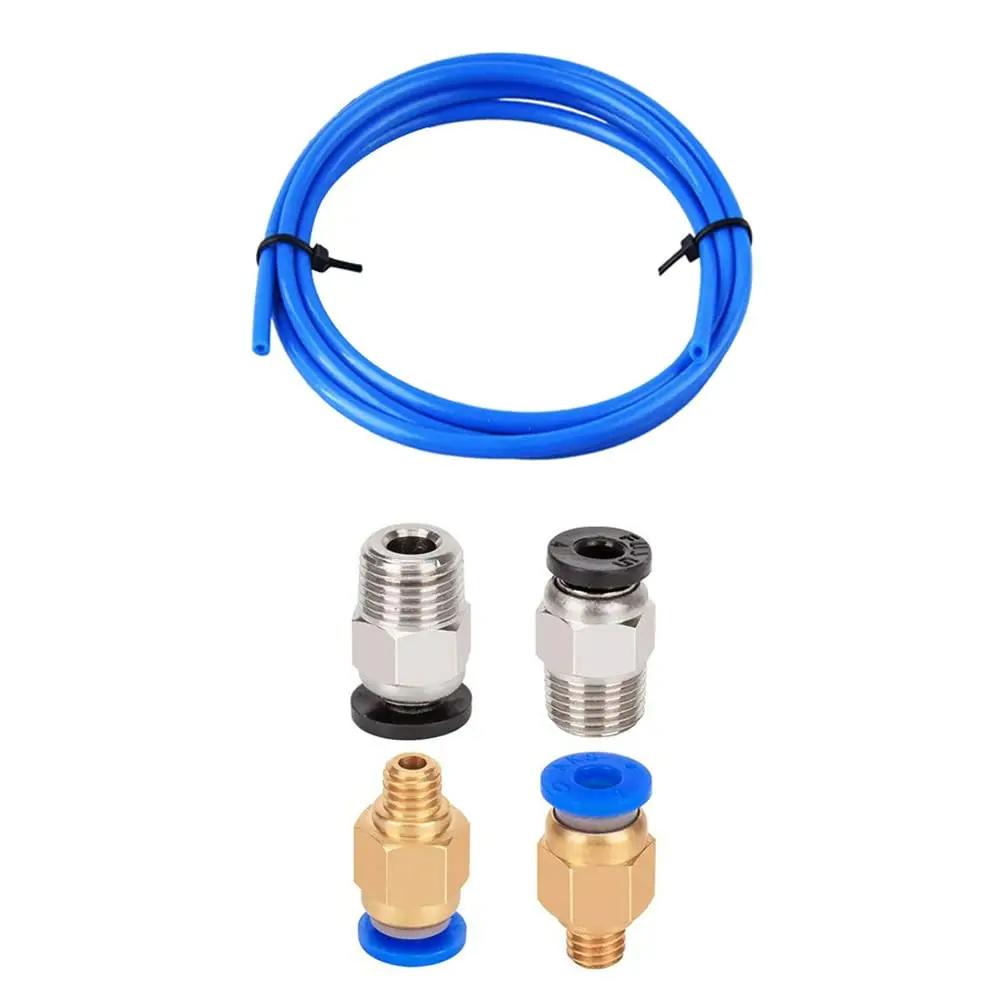 1M Bowden PTFE Tüp 1.75mm Filament İçin PC4-M6 PC4-M10 Pnömatik Bağlantı Elemanları ile Creality Ender 3/ Pro Ender 5/Pro CR-10/10S İçin