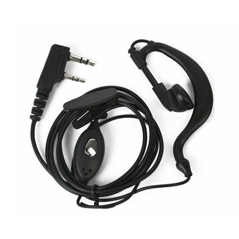 

Walkie Talkie Headsets 2 PIN Earpiece Headset PTT MIC for BAOFENG 480 490 320 V6 V7 V8 658 520 530 999 888 Plug Earhook Design
