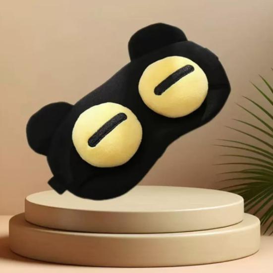 Cute Eye Mask for Sleep Soft Comfortable Sleep Mask Relieve Stress Fatigue Adjustable Straps Eye Shield for Travel Home Use