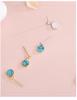 S925 Silver Turquoise Earrings - Simple Korean Style, Retro Design for Women