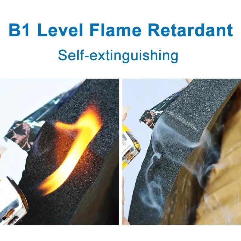 2000*500mm 5/10mm Car Soundproof Mat Proofing Deadener Heat Noise Ulation Deadening Mat Hood Closed Cell Foam Accessories