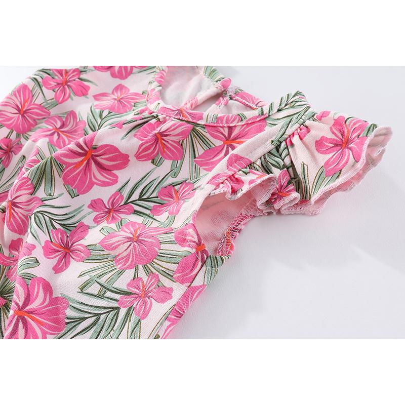 2 Pieces Baby Boy Girl  0-9months Casual Fashion Prints Sleeveless Baby Onesies  Four Seasons