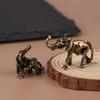 1 Piece Living Room Office Metal Animal Crafts Retro Brass Auspicious Elephant Ornament Diy Decoration