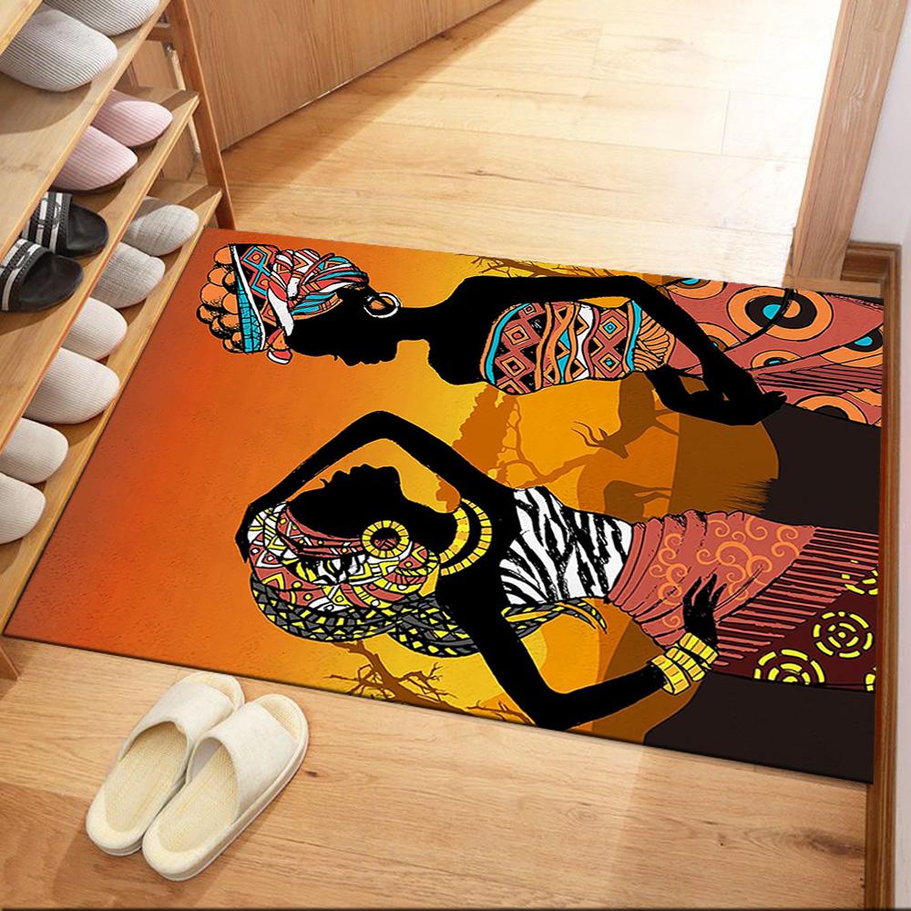 African Cultural Heritage Floor Mats for Living Room, Bedroom and Room Decoration Are Suitable for Gifts.
