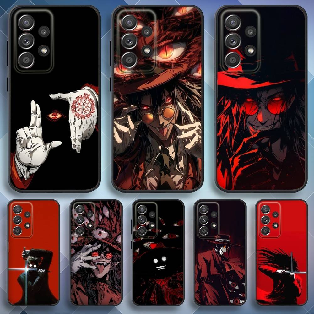 H-HELLSING Comics Phone Case For Samsung S25,S24,S21,S22,S23,S30,Ultra,S20,Plus,Fe,Lite,Note,10,9,5G Black Cover