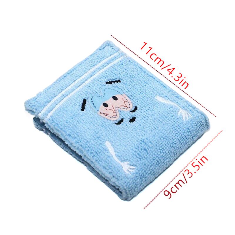Towel Cloth Embroidered Anime  Wallet Designer Personalized Id Card Holder