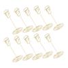 10Pcs Table Card Holder Reusable Metal Iron Place Stands Display Clips for Weddings Events Restaurants Parties