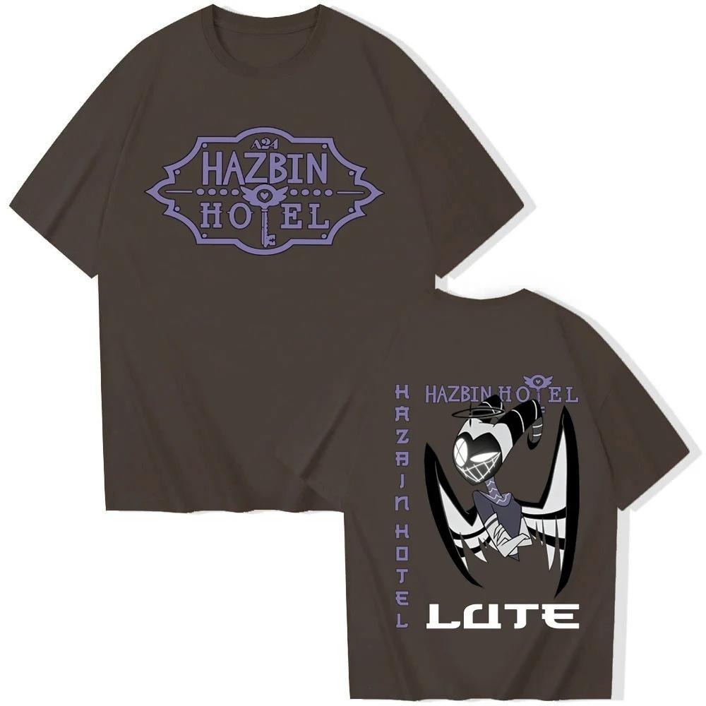 2026 Hazbin Hotel Lute Γραφιστική Μπλουζάκι Άνδρας Γυναίκα Harajuku Κοντομάνικο Μονόχρωμο Casual Πουκάμισο Δώρο