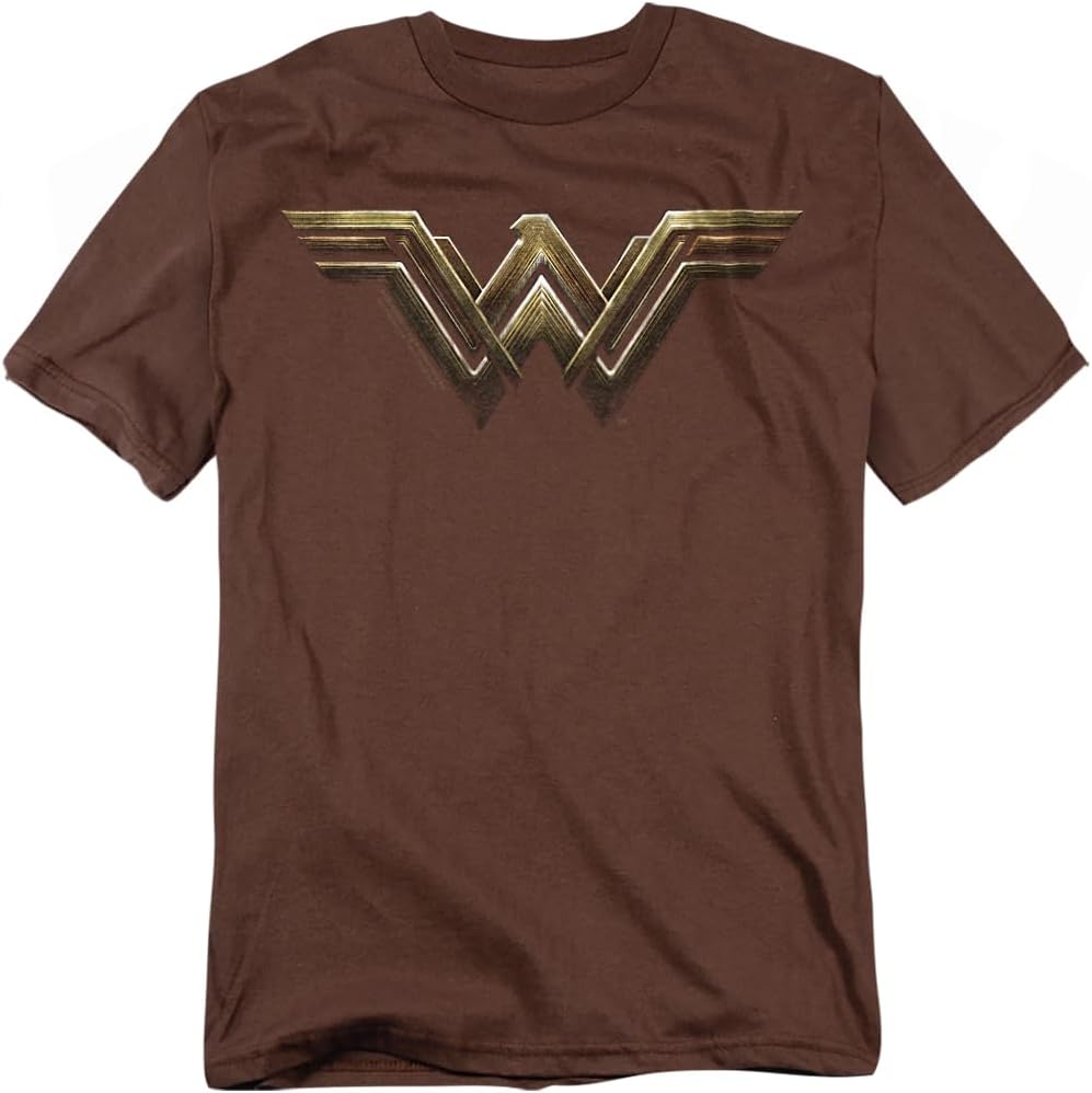 Popfunk Justice League Movie Wonder Woman Logo T Shirt, Black S