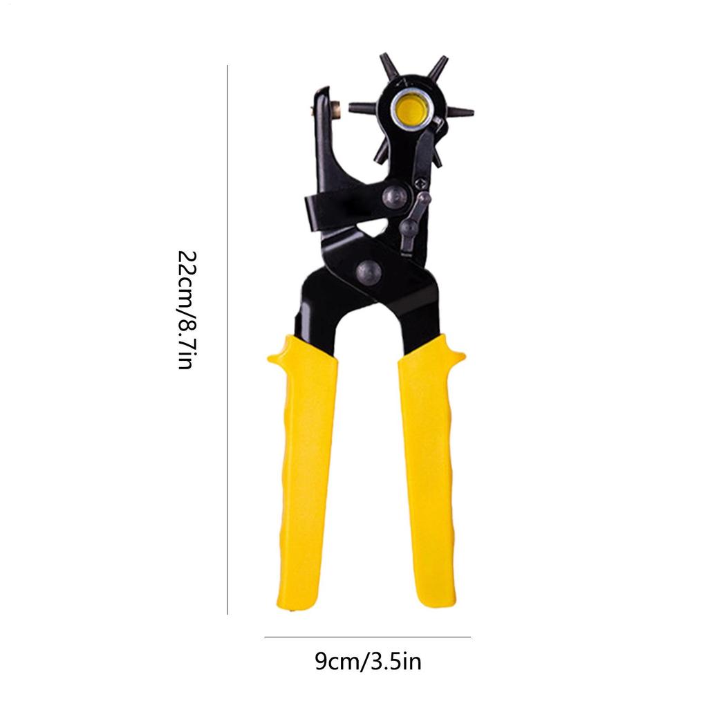 Leather Punch Tool Handheld Multi-Size Professional Hole Punch Plier Dog Collars Leather Belt Puncher For Saddles Shoes Fabric