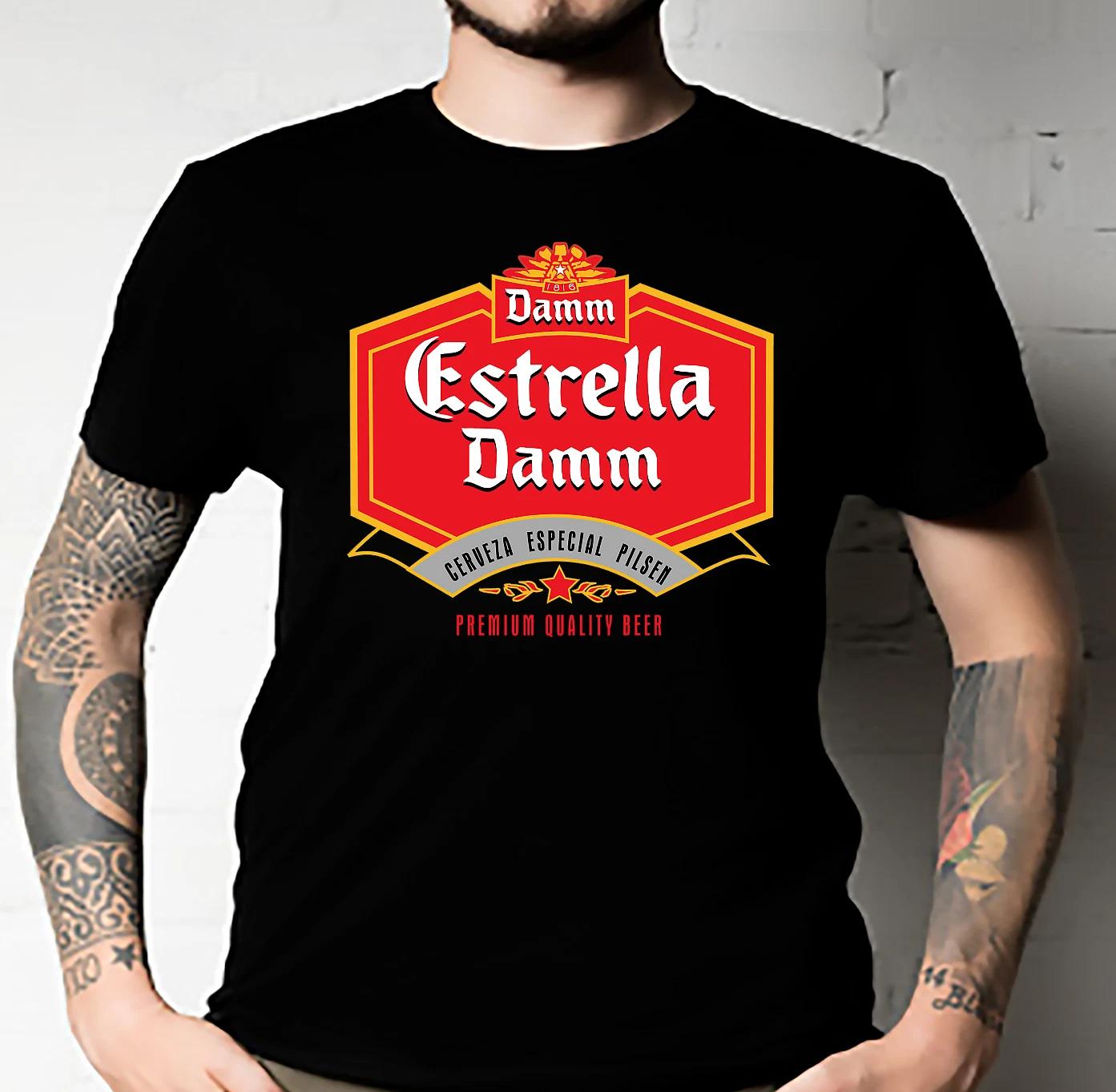 Men s and Women s T-shirts Estrella Damm Classic XXL