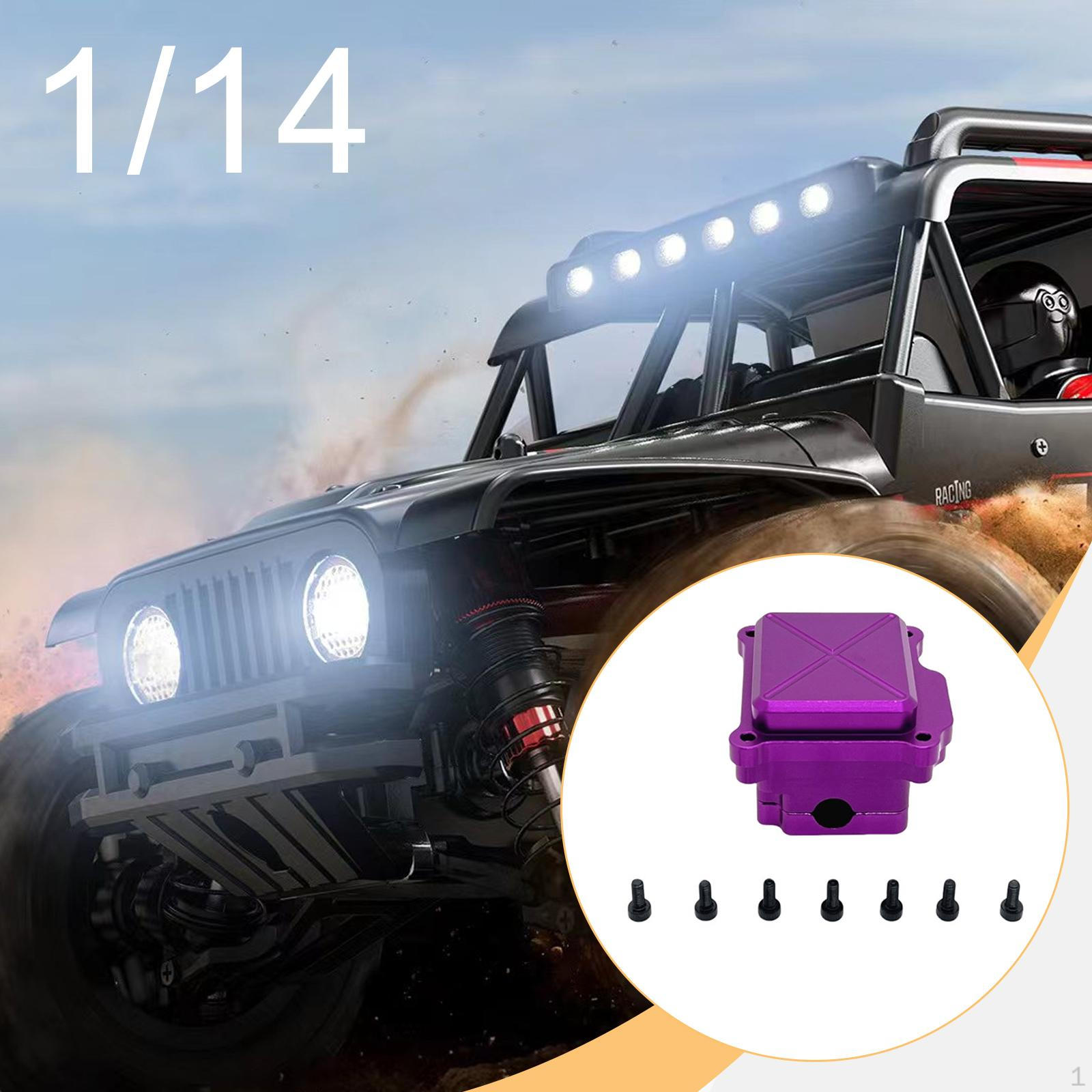 

ESC Box 14209 14210 Repair Parts Accessory Remote Control Aluminum for 1/14 Sturdy Lightweight фіолетовий