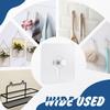Quacc 20 PCS Self-Adhesive Picture Hooks Transparent Waterproof Hangers No Drill Wall Mount Screw Sticky Hooks for Hanging Picture Frames Wall