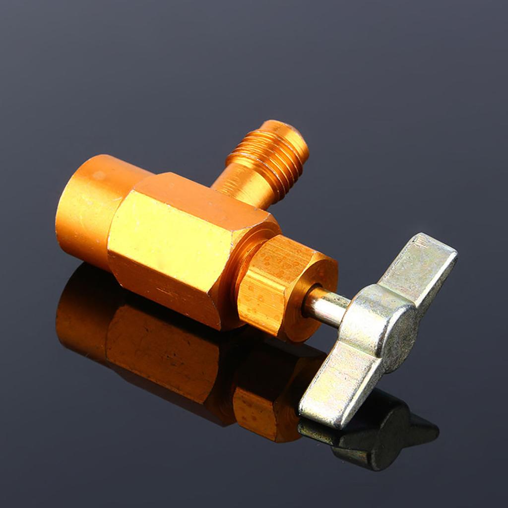 1pc AC R-134a Refrigerant Tap Can Dispensing 1/2" ACME Thread Valve M16 Thread