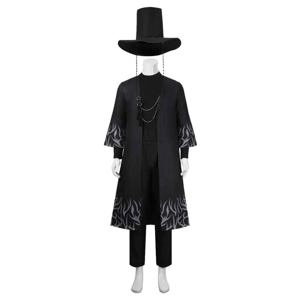 

Аниме Фильм Охотники на демонов KPOP Saja Boys Jinu Костюм для косплея Шляпа Наряд вашего кумира Мужские костюмы для Хэллоуина XXL