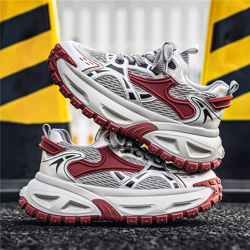 Thick sole heightening light luxury trendy brand men's shoes versatile trend ins dad shoes autumn breathable men's sports and leisure shoes