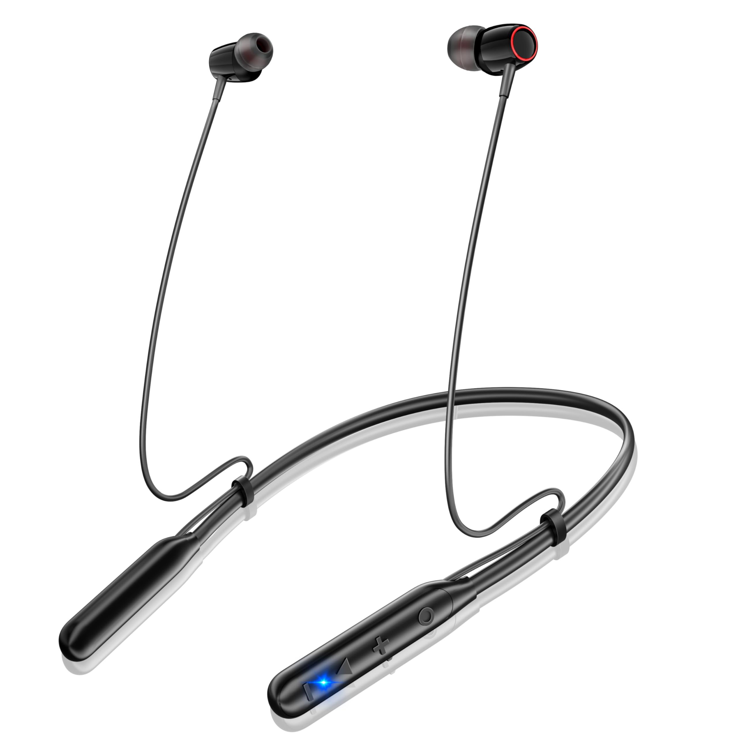 

Bluetooth Earphones Adjustable 40 Hours of Continuous Wireless Earphones with Convex CVC Noise Fast Magnetic Volume Perfect for Web and Technical