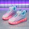 29-38 Children's Plus Size Fashionable Two Wheel Disassembly Into Flat Sports Shoes LED Illuminated Sports Shoes Ice Skates