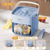 Macchina per Ghiaccio Extra-Large da 48 Cubetti con Vassoio a Doppio Strato Food-Grade a Scorrimento Facilitato per Frigorifero Perfetta per Whiskey e Cocktail