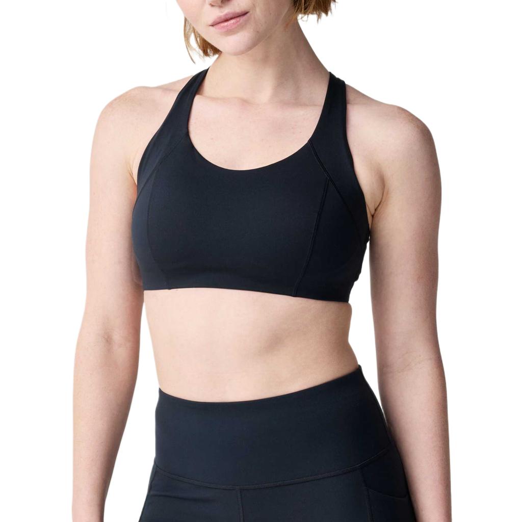 Brooks Chaser Solid Breathable Stretch Sports Bra Women Underwear 300648-001
