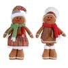Christmas Gingerbread Man Ornaments Standing Toys Gingerbread Man Doll for Porch Indoor Yard Outdoor Couples11:38bedding